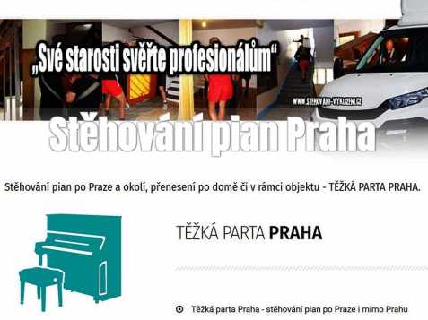 Stěhování pian po Praze a okolí